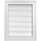 Ekena Millwork Vertical Surface Mount PVC Gable Vent: Functional, w/ 2"W x 1-1/2"P Brickmould Frame, 16"W x 20"H GVPVE16X2002SF - alternate 1
